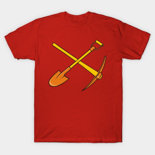 Pickaxe and Shovel T-Shirt by sifis